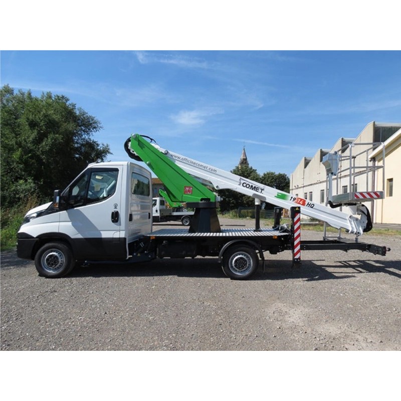 Nacela cu brat telescopic articulat montata pe autosasiu COMET Eurosfilo 19/2/14 HQ H 19m L 14m 250KG