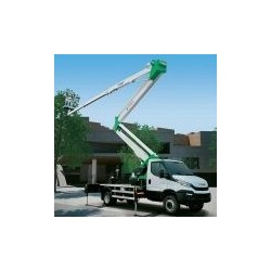 Nacela cu brat telescopic dublu articulat, pe autosasiu, COMET Euro Sky 28/2/14 HQ H 28m L 14m 250KG