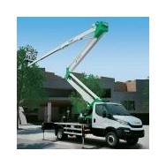 Nacela cu brat telescopic dublu articulat, pe autosasiu, COMET Euro Sky 28/2/14 HQ H 28m L 14m 250KG