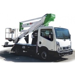 Nacela cu brat telescopic dublu articulat montata pe autosasiu COMET Euro Sky 21/2/9 HQ H 20.5m L 9m 200KG