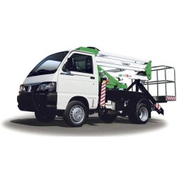 Nacela cu brat telescopic articulat montata pe autosasiu COMET Euro SKY 14/2/6 HQ JIB H 14m L 9m 200KG