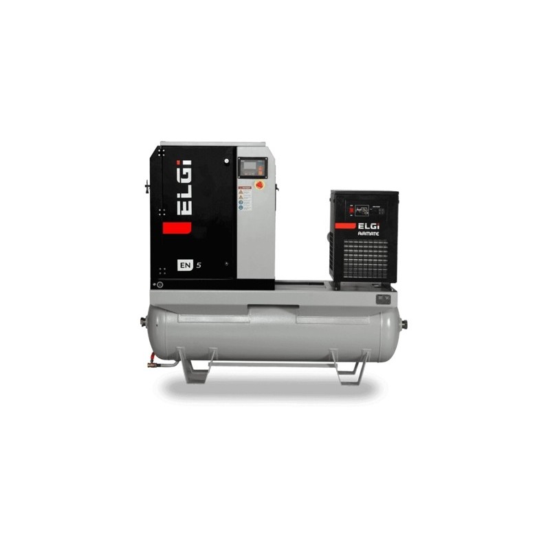 Compresor electric cu surub ELGI EN 07 7bar 7.5KW uscator si rezervor inclus compatibil FA50/FA60