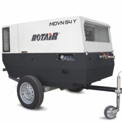 Motocompresor ROTAIR MDVN 54Y 5400l/min 7bar motor YANMAR cu bara tractare fixa doar pentru santier