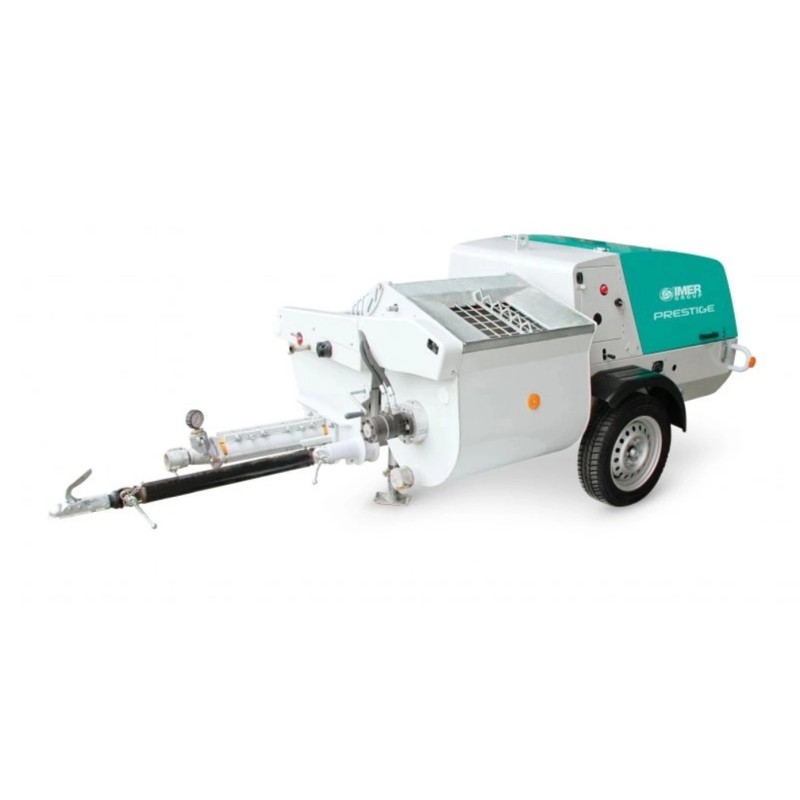 Pompa de tencuit Imer Prestige Eco TPower &#8211; mortare traditionale si preamestec motor Kubota 15,8 KW