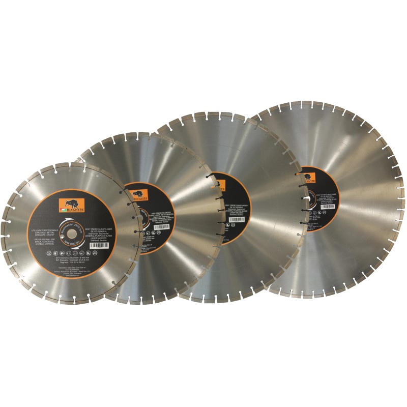 Disc Bisonte diamantat segmentat, pentru caramida, beton, marmura, granit, Ø 400mm