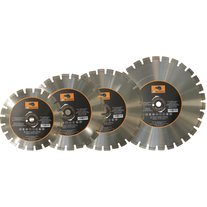 Disc Bisonte diamantat segmentat, pentru asfalt, beton proaspat (sapa), beton, Ø 400mm