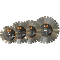 Disc Bisonte diamantat segmentat, pentru asfalt, beton proaspat (sapa), beton, Ø 450mm