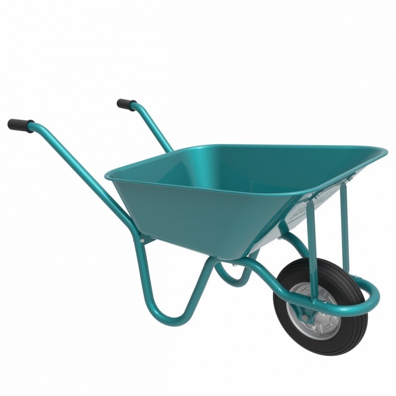RS Roaba BISONTE 100 l vopsita Turquoise, roata plina PVC, 11.50 kg