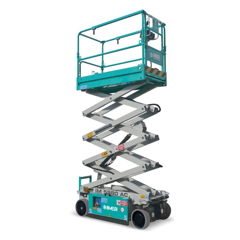 Nacela foarfeca IMER ACCESS IM5980 AC int/exterior H lucru 7.8 m sarcina 230kg motor electric 2.4KW