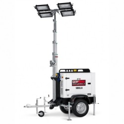 Turn de lumina GENMAC Sibilla TM8K-M5 4x320W LED 166200 lumeni, trailer tractare omologat rutier