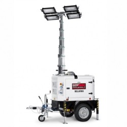 Turn de lumina Genmac Bellatrix TI9K-M5 4x320W LED 166200 lumeni cu trailer tractare omologat rutier