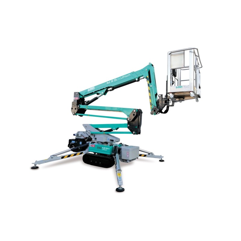Nacela cu senile tip spider IMER ACCESS IM R15 DA LITHIUM H lucru 15.1 m sarcina maxima 230 kg