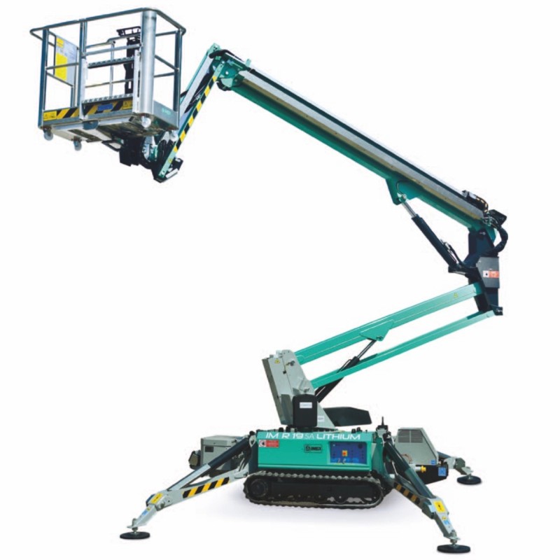 Nacela cu senile tip spider IMER ACCESS IM R19 SA EVO LITHIUM H lucru 19 m sarcina maxima 230 kg