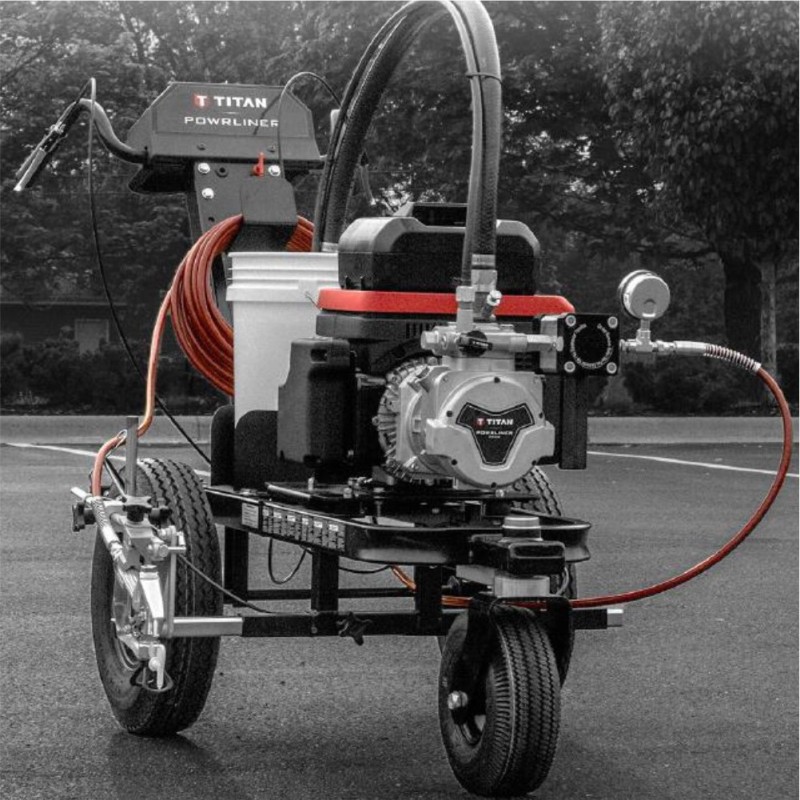 Echipament pentru marcaje Titan POWRLINER 3500-72V, Battery, debit 2.8l/min motor Honda eGX 72V