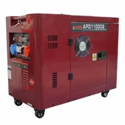 Generator de current insonorizat AiPower APD11000Q putere maxima 7,5 kW 230/400V Diesel ATS inclus
