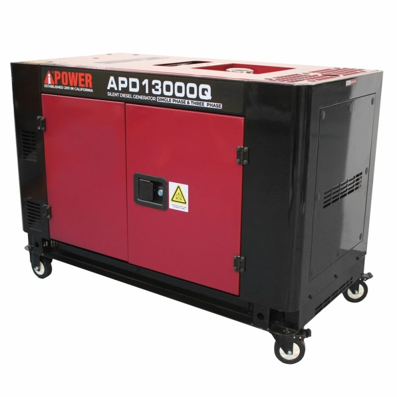 Generator de curent insonorizat AiPower APD13000Q putere maxima 11,0 kW 230/400V Diesel ATS inclus