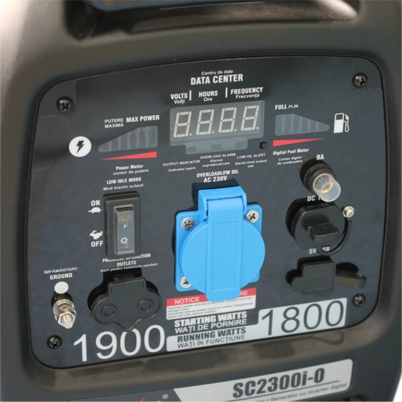 Generator inverter SENCI SC2300i-O putere maxima 2.1 kW 230V insonorizat