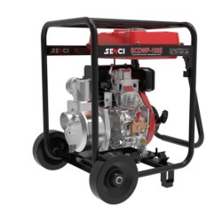 Motopompa ape curate SENCI SCDWP-100E diam. 4&#8243; Diesel, DE, rezervor 12.5L, roti transport