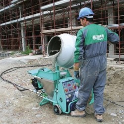 Pompa multifunctionala Imer SMALL 50 cu sita vibranta/compresor cu piston/kit tencuiala traditionala