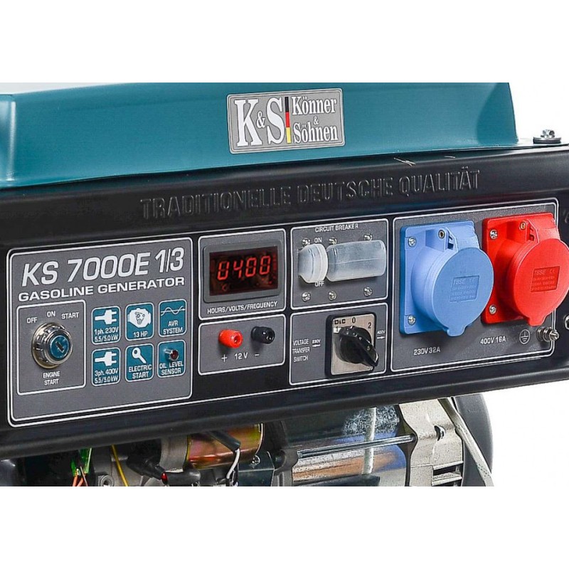 Generator de curent 5.5 kW benzina PRO - Konner & Sohnen - KS-7000E-1/3