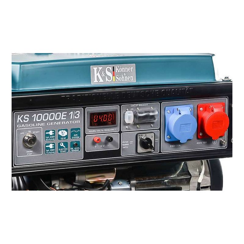 Generator de curent 8 kW benzina PRO - Konner & Sohnen - KS-10000E-1/3