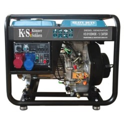 Generator de curent 7.5 kW diesel - Heavy Duty - Konner & Sohnen - KS-9100DE-1/3-HD-ATSR
