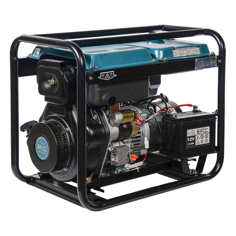 Generator de curent 7.5 kW diesel - Heavy Duty - Konner & Sohnen - KS-9100DE-1/3-HD-ATSR