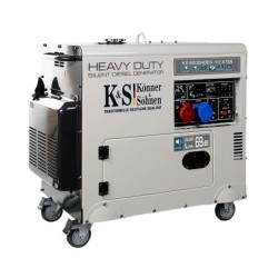 Generator de curent 7.5 kW diesel - Heavy Duty - insonorizat - Konner & Sohnen - KS-9200DE-1/3-HD-ATSR-Silent