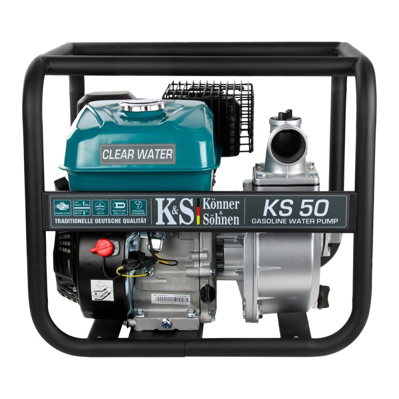 Motopompa apa curata 2" - 500 l / min - Konner & Sohnen - KS-50