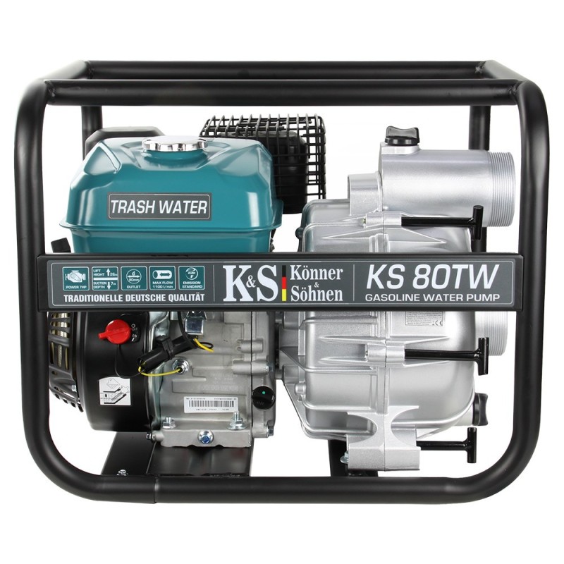 Motopompa apa murdara 3" - 1100 l / min - Konner & Sohnen - KS-80TW