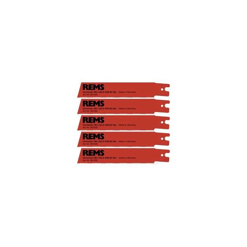 REMS Pachet universal de 5 lame de fierastrau 150-1.8/2.5 pentru REMS Cat VE, Tiger/VE/SR, Akku-Cat 22 V VE 561005