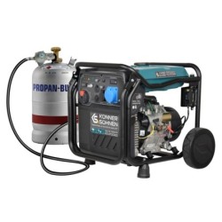 Generator de curent 8 kW inverter - HIBRID (GPL + benzina) - Konner & Sohnen - KS-8100iEG