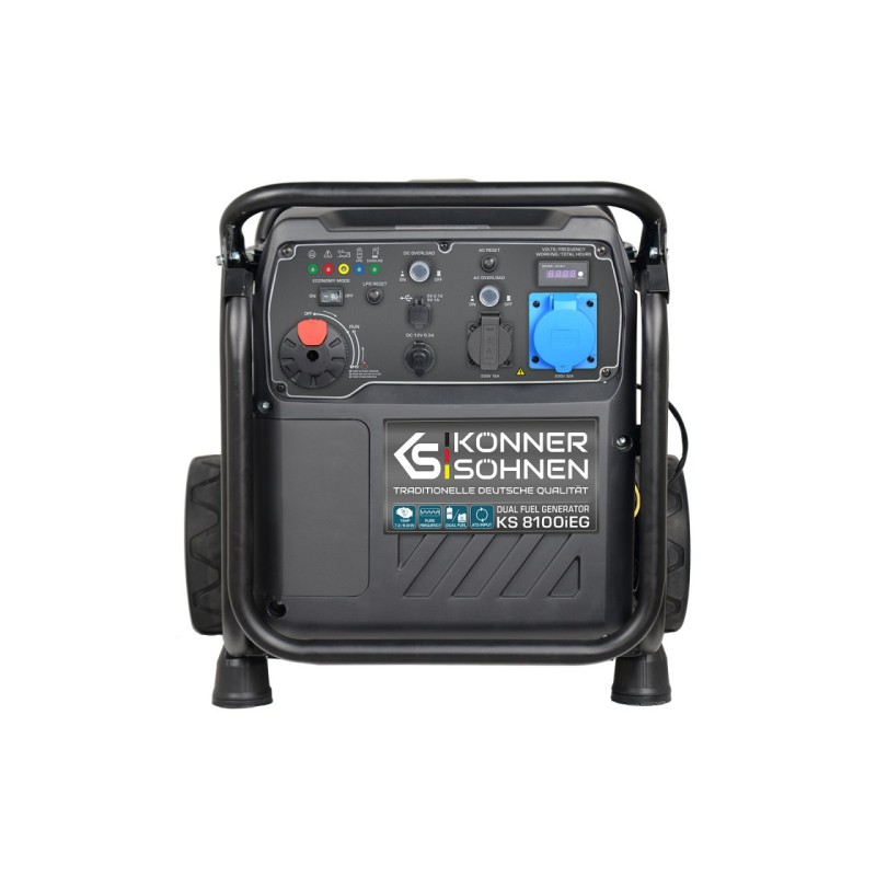 Generator de curent 8 kW inverter - HIBRID (GPL + benzina) - Konner & Sohnen - KS-8100iEG