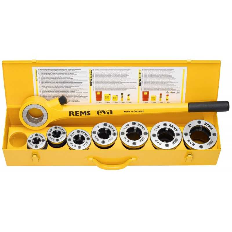 REMS Clupa filetat Eva Set R 1/2 - 2" R 1/2-3/4-1-1 1/4-1 1/2-2" 520017
