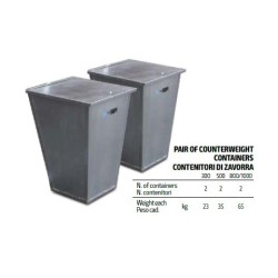 Set Containere Balast Contragreutate Electropalan 1000kg - IORI-BC1000