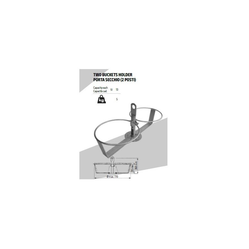 Suport 2 galeti din plastic pt. Electropalane IORI-BS2