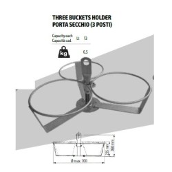 Suport 3 galeti din plastic pt. Electropalane IORI-BS3