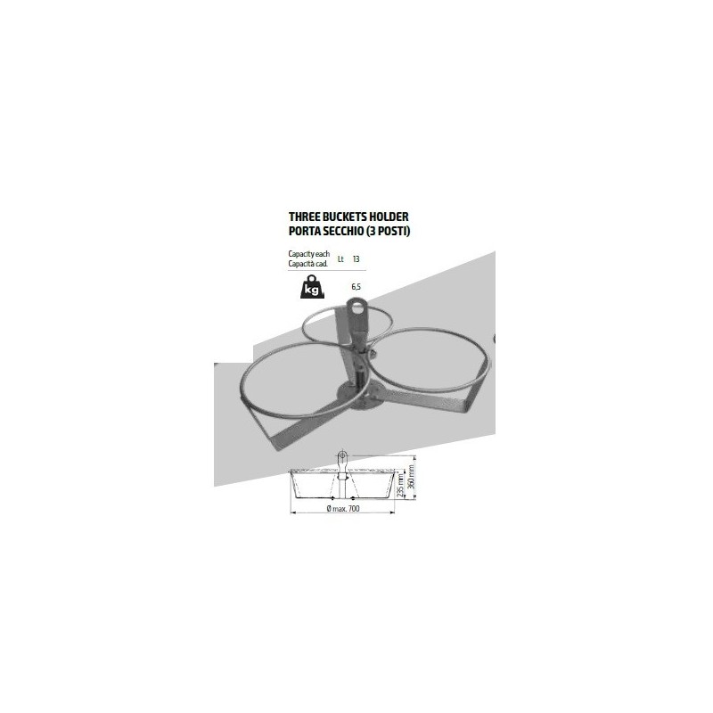 Suport 3 galeti din plastic pt. Electropalane IORI-BS3
