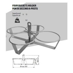 Suport 4 galeti din plastic pt. Electropalane IORI-BS4