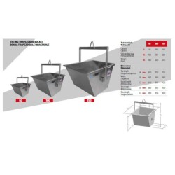 Bena trapezoidala 150 Litri cu inel pt. Electropalane IORI-TPZ150L