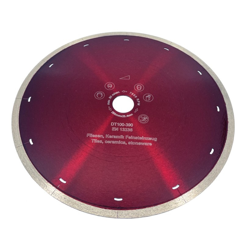 Disc DiamantatExpert pt. Ceramica Dura & Portelan - Rapid 250mm Super Premium - DXDH.3907.250