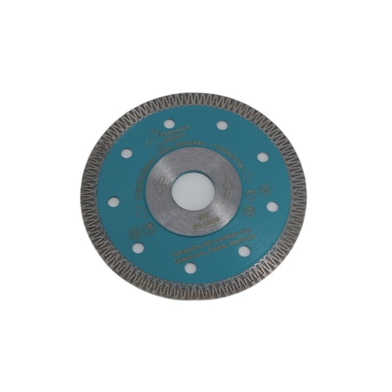 Disc DiamantatExpert pt. Ceramica dura, portelan, gresie 115x22.2 (mm) Super Premium - DXDH.3901.115