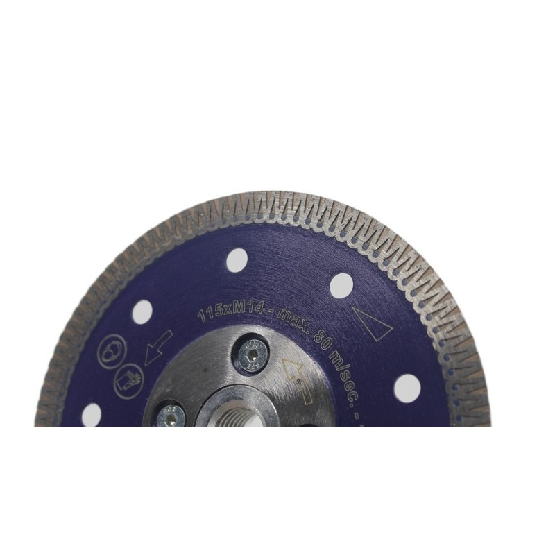Disc DiamantatExpert pt. Ceramica dura, portelan, gresie 115xM14 (mm) Super Premium - DXDH.3901.115.M14