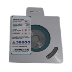 Disc DiamantatExpert pt. Ceramica dura, portelan, gresie 125x22.2 (mm) Super Premium - DXDH.3901.125