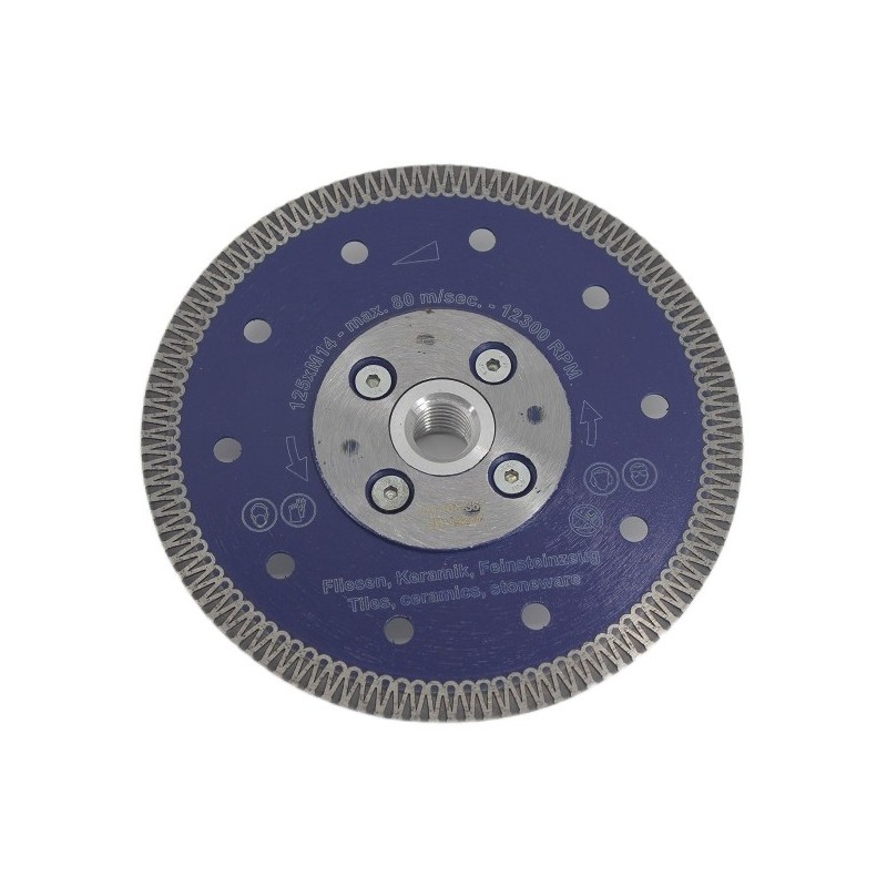 Disc DiamantatExpert pt. Ceramica dura, portelan, gresie 125xM14 (mm) Super Premium - DXDH.3901.125.M14
