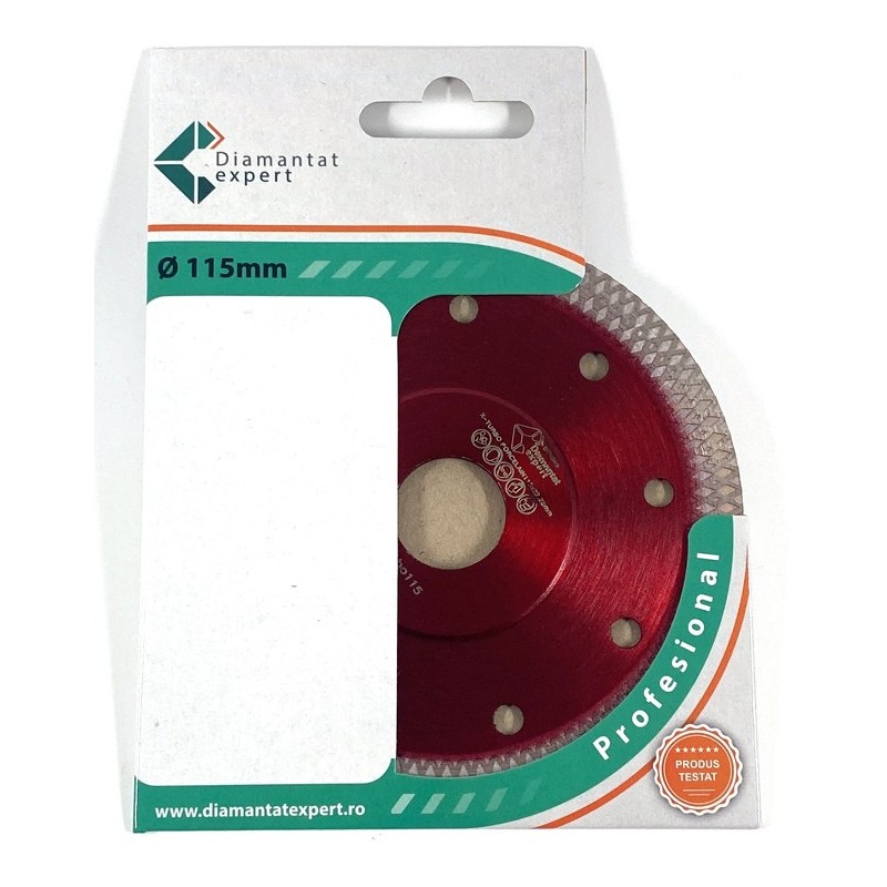 Disc DiamantatExpert pt. Portelan dur & Gresie ft. dura 115x22.2 (mm) Premium - DXDY.XTURBO.115