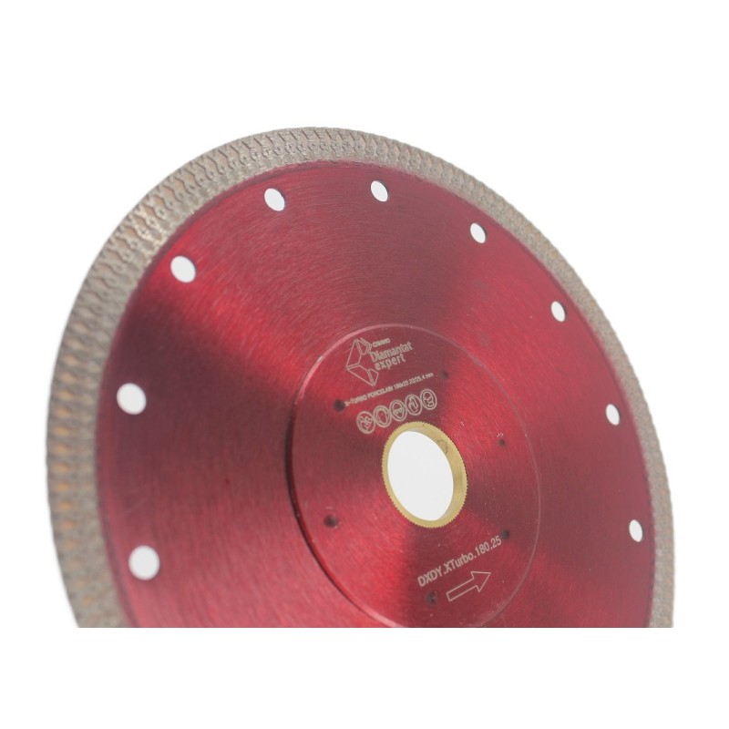 Disc DiamantatExpert pt. Portelan dur & Gresie ft. dura 180x25.4/22.2 (mm) Premium - DXDY.XTURBO.180.25