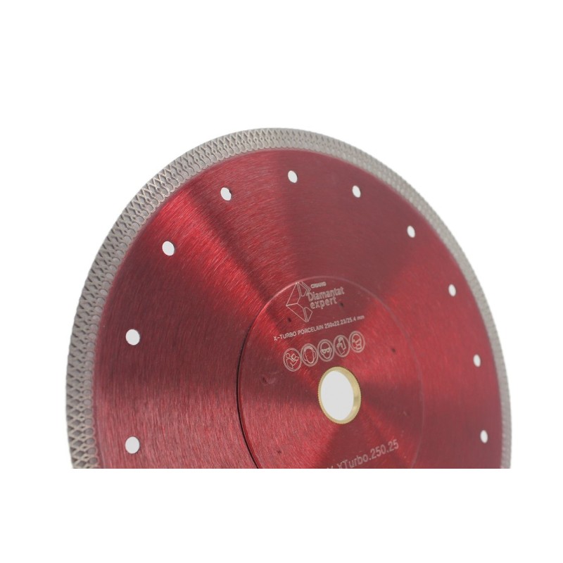 Disc DiamantatExpert pt. Portelan dur & Gresie ft. dura 250x25,4 (mm) Premium - DXDY.XTURBO.250.25