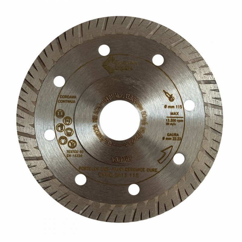 Disc DiamantatExpert pt. Portelan dur, Placi ceramice dure 115x22.2 (mm) Ultra Premium - DXWD.SK13.115 Disc DiamantatExpert pt. Portelan dur, Placi ceramice dure 115x22.2 (mm) Ultra Premium - DXWD.SK13.115