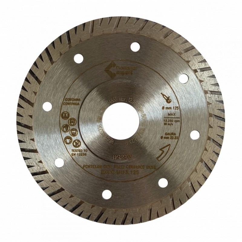 Disc DiamantatExpert pt. Portelan dur, Placi ceramice dure 125x22.2 (mm) Ultra Premium - DXWD.SK13.125 Disc DiamantatExpert pt. Portelan dur, Placi ceramice dure 125x22.2 (mm) Ultra Premium - DXWD.SK13.125
